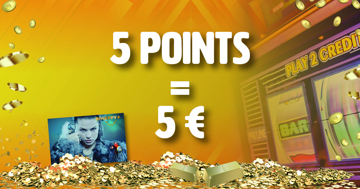 5€ Offerts en Ticket de jeu si vous collectez seulement 5 points (au lieu de 500 points)