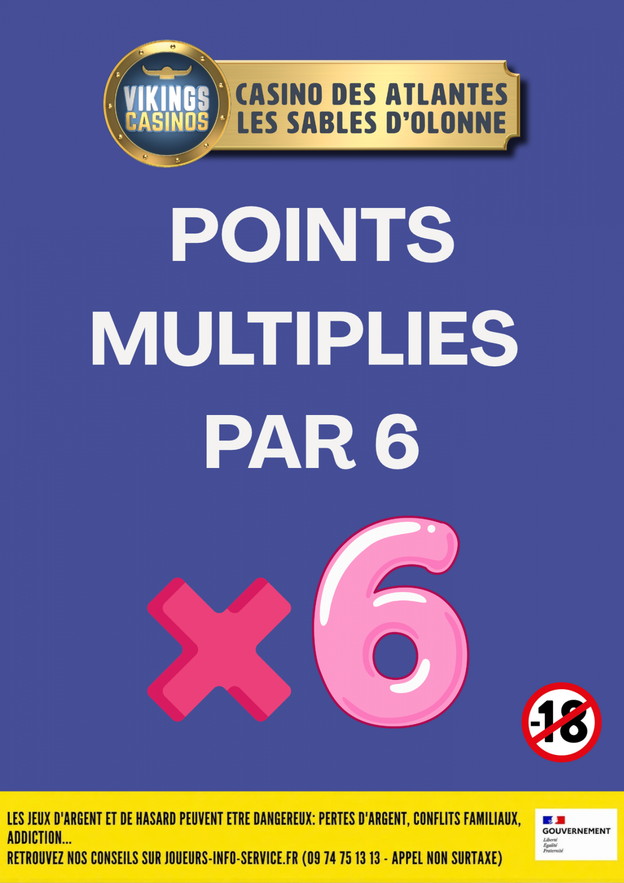 Points multipliés par 6