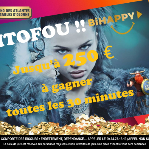 TITOFOU : Jusqu'à 250 € à gagner toutes les 30 minutes