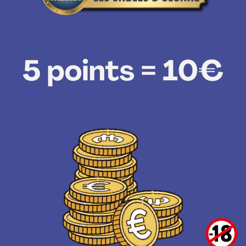 5 POINTS = 10€