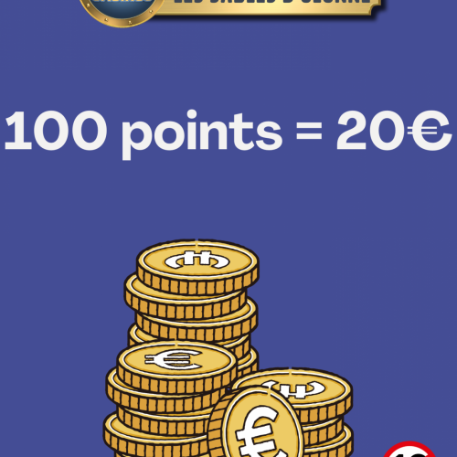100 POINTS = 20€