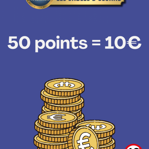 50 POINTS = 10€