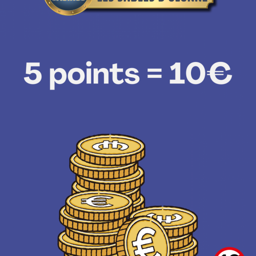 5 POINTS = 10€