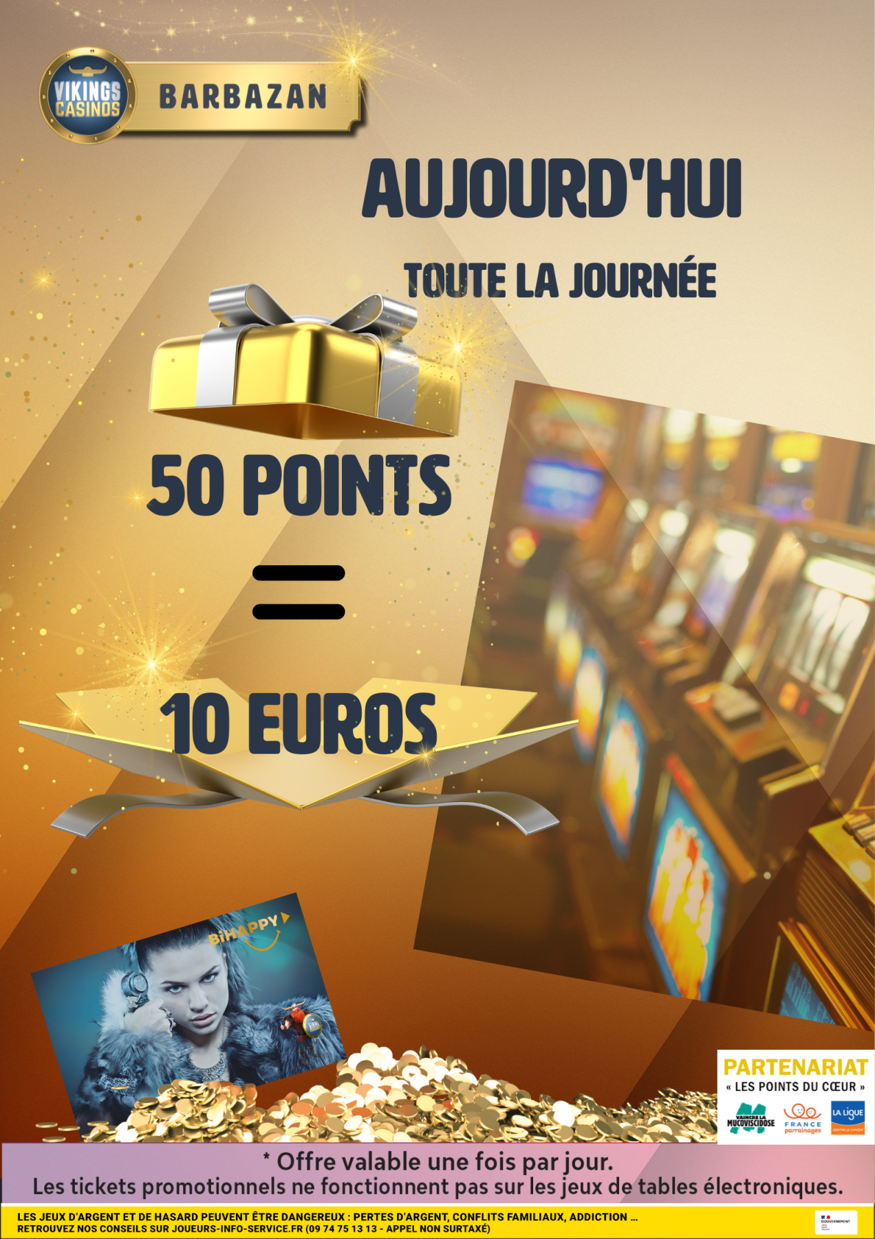 50 points cumulés = 10€ OFFERT