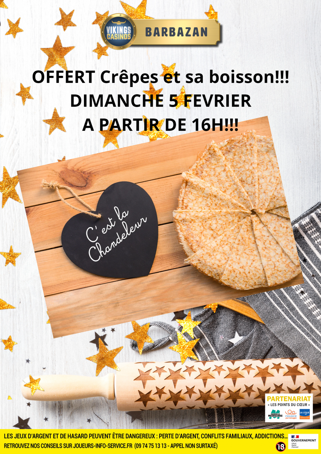 Crêpes et Boisson Offerte 