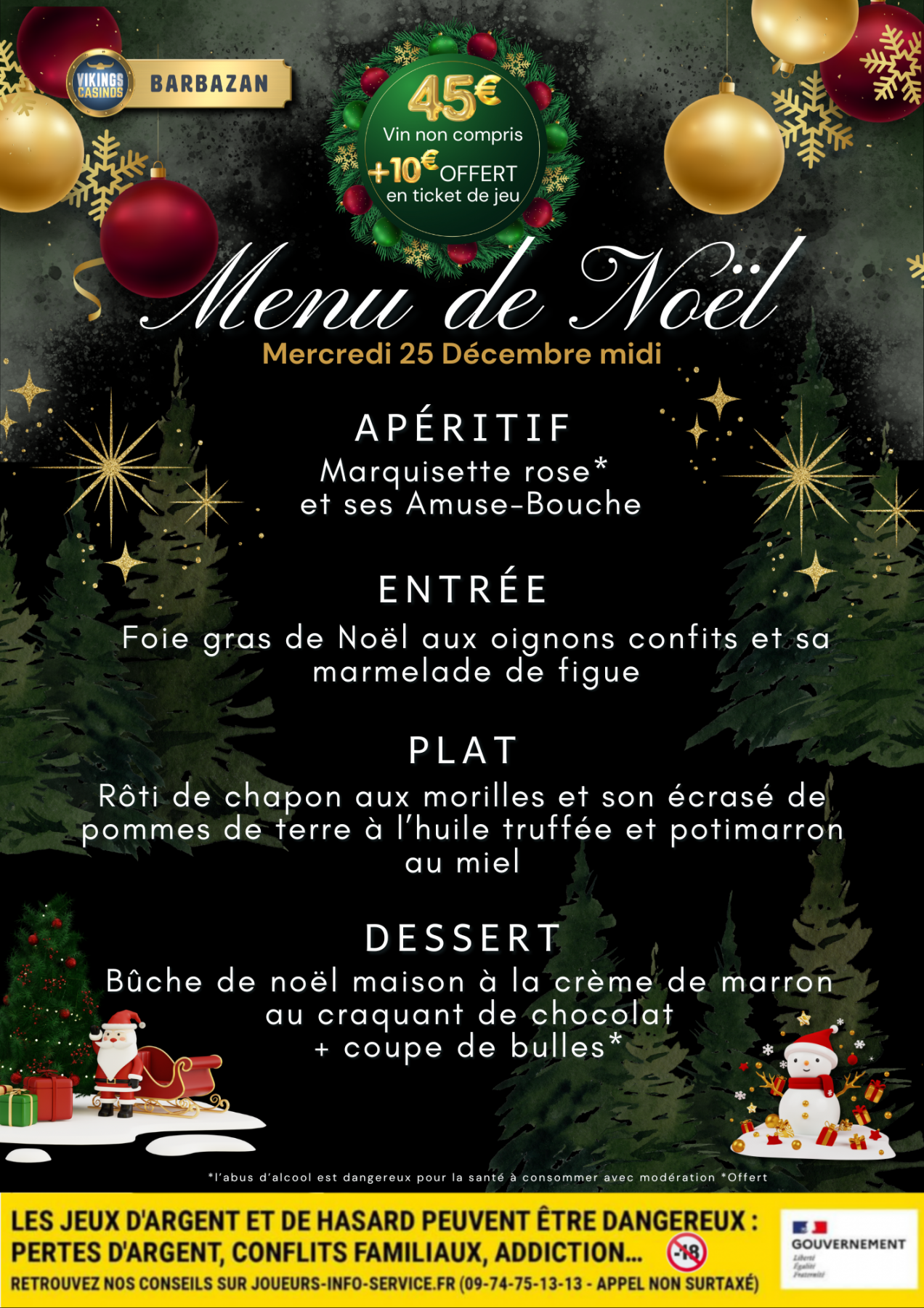 Menu de Noël