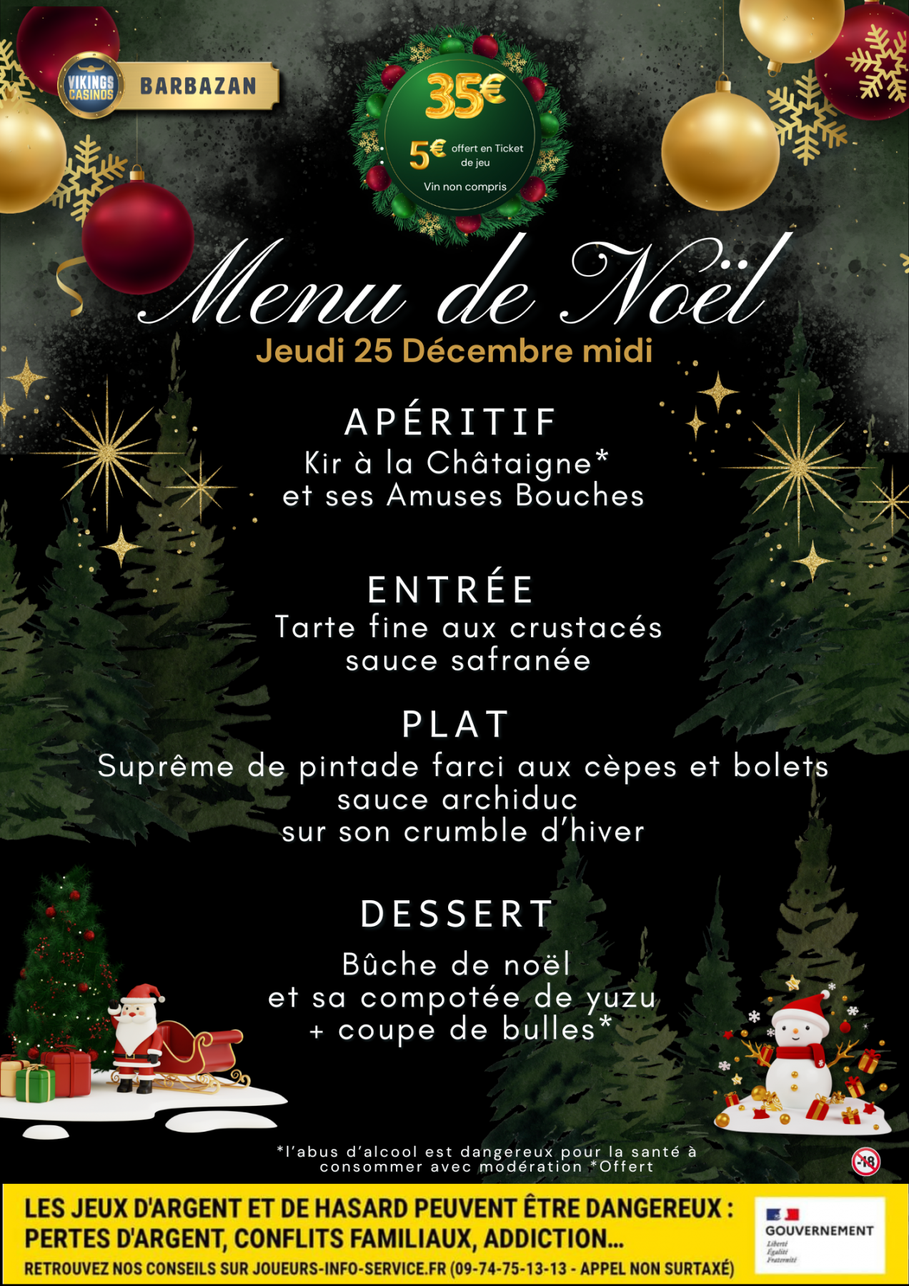 Menu de Noël
