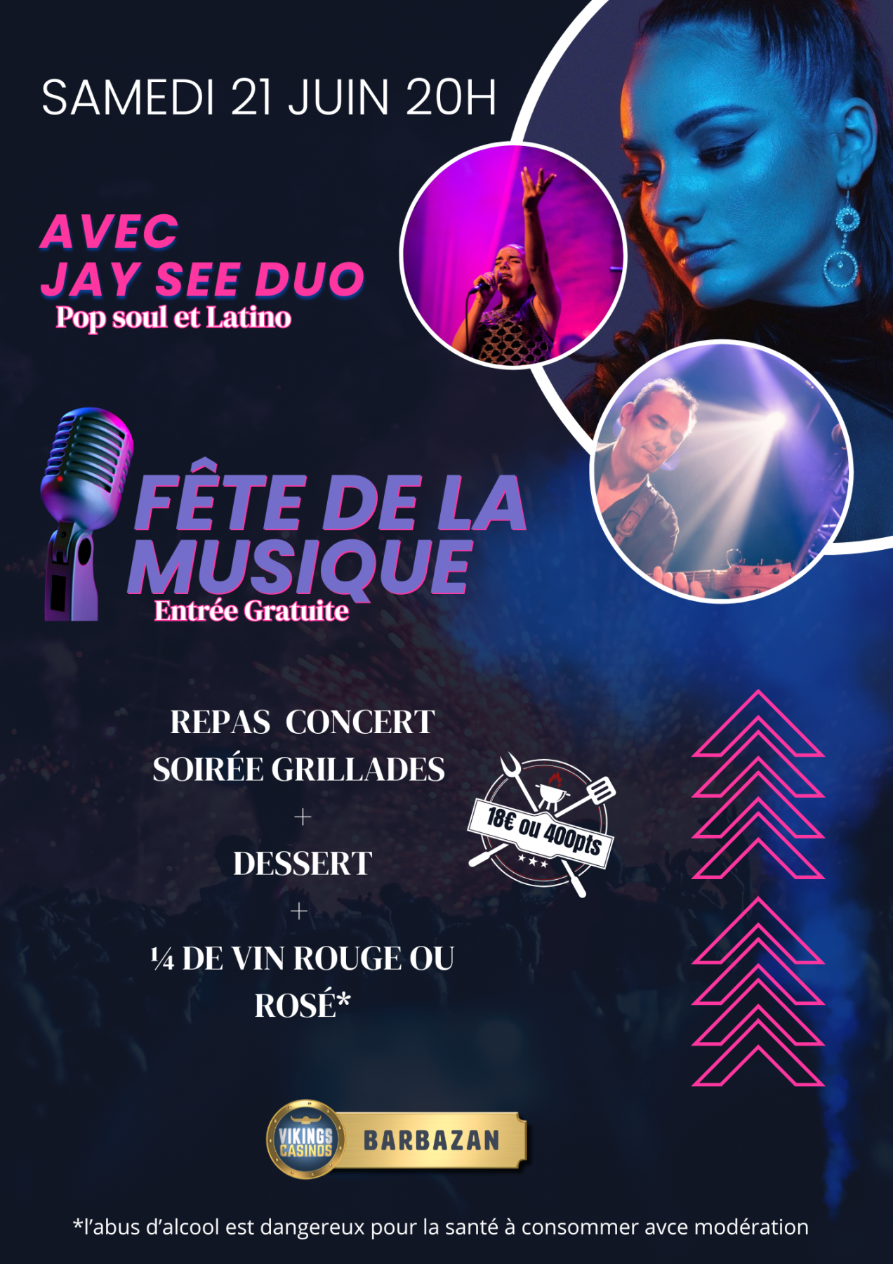 Soirée Grillade   Musicale avec 
