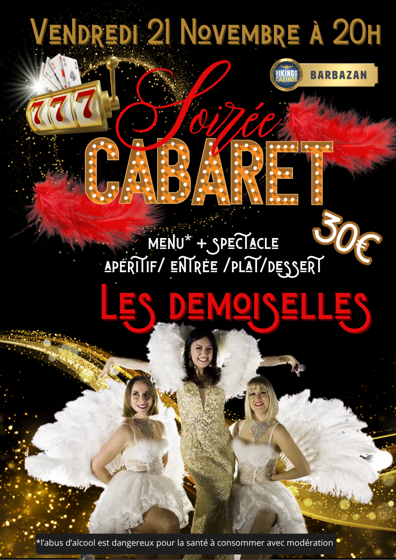 Soirée Cabaret avec La Troupe Les Demoiselles