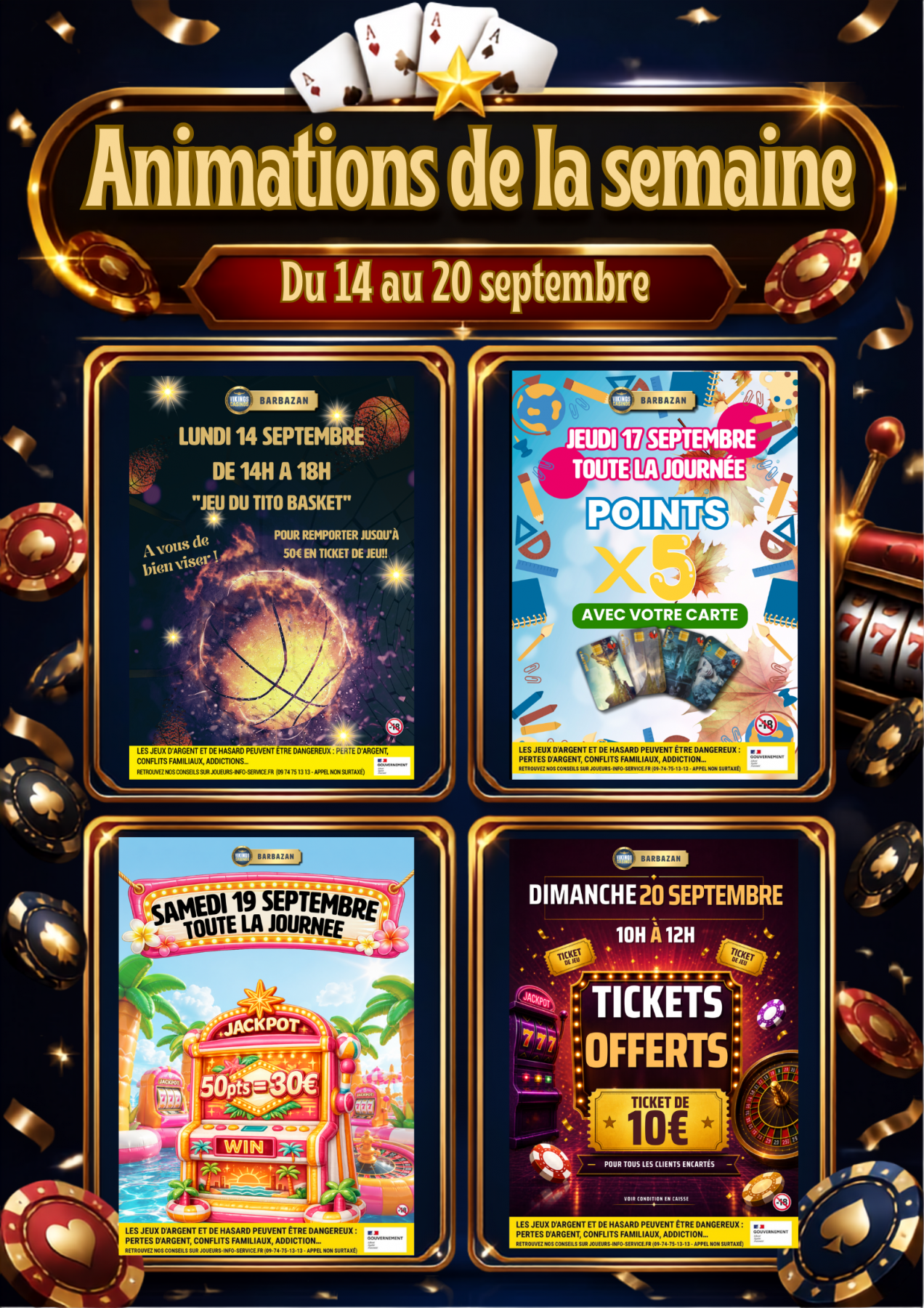 Animations de la semaine 