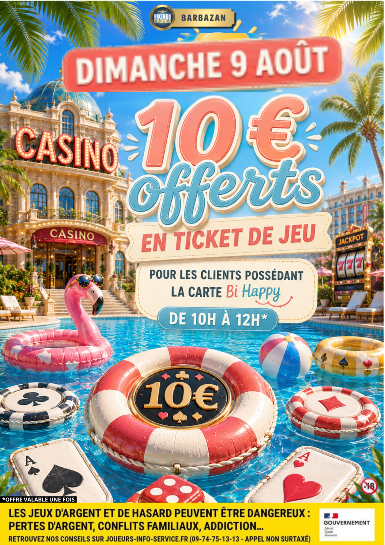 10€ OFFERT a tous les porteurs de la carte Bihappy 