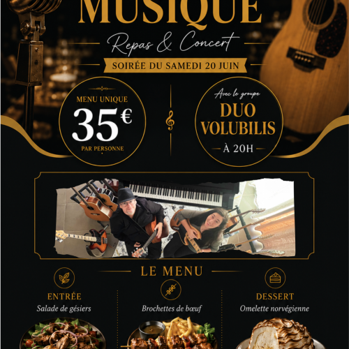Repas Concert Duo Volubilis