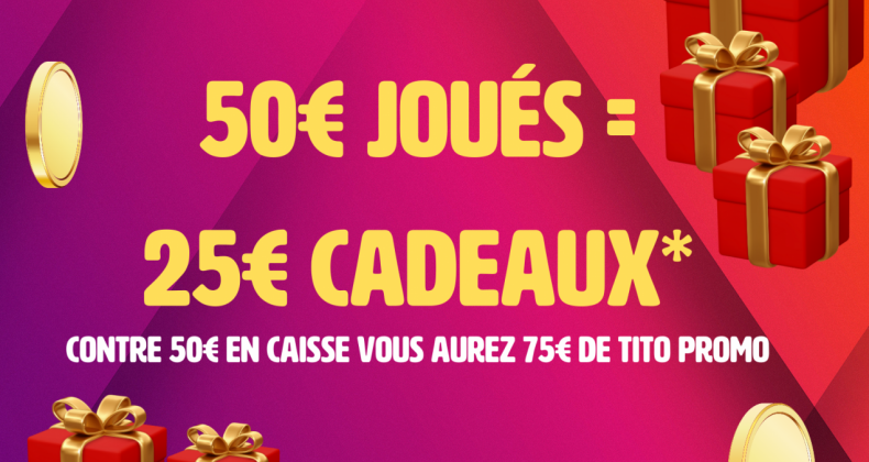 Bonussing 50€=25€