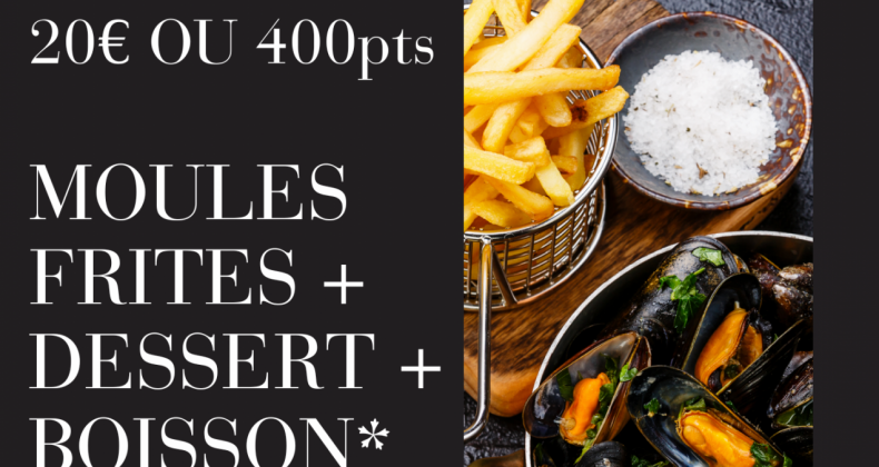 Moules Frites dans notre Restaurant 'Le Louisiane'