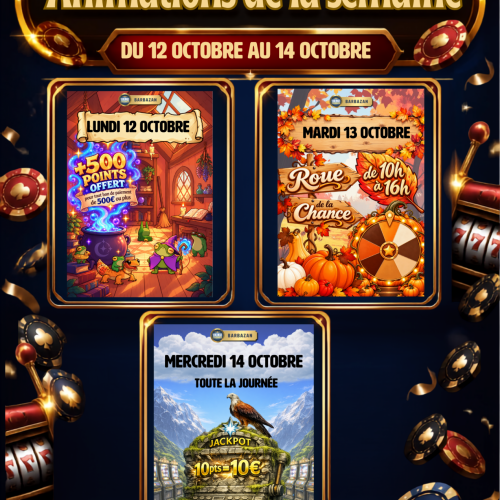Animations de la semaine