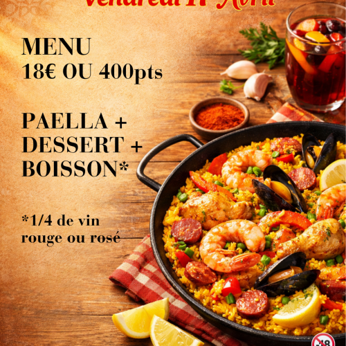 Soirée Paella au Restaurant Le Louisiane