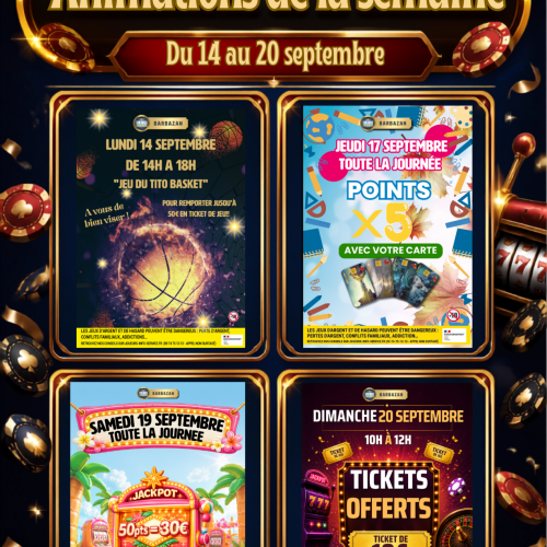 Animations de la semaine