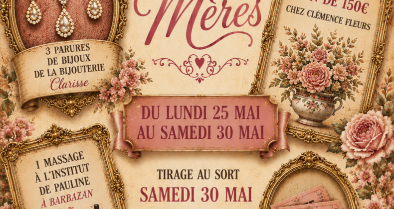 TOMBOLA FETE DES MERES AVEC VOTRE CARTE BIHAPPY