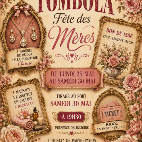 TOMBOLA FETE DES MERES AVEC VOTRE CARTE BIHAPPY