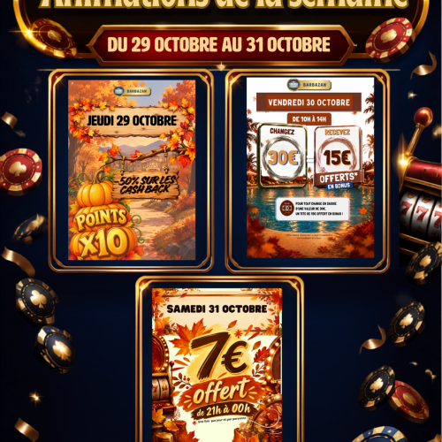 Animations de la semaine 