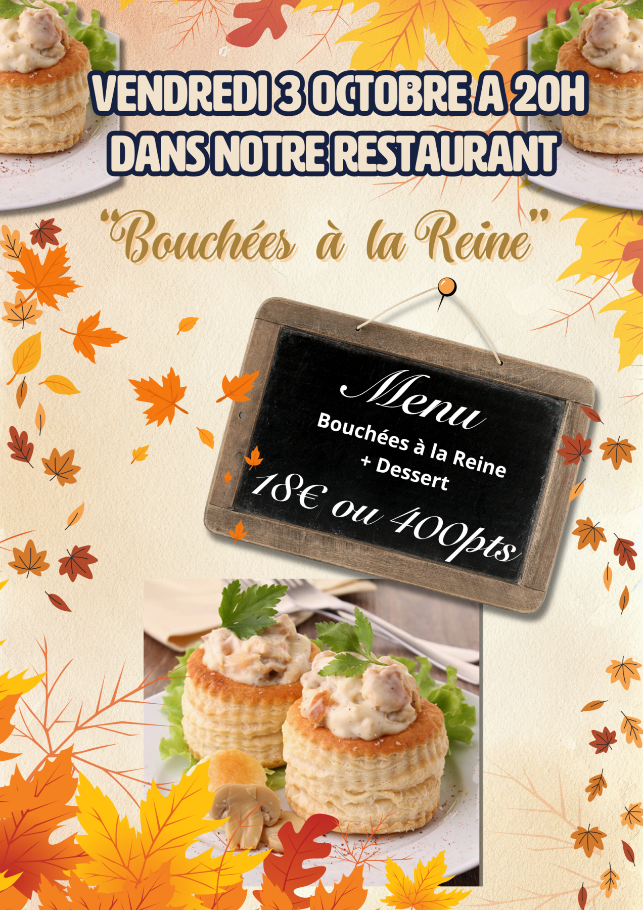 Soirée Bouchées à la Reine 