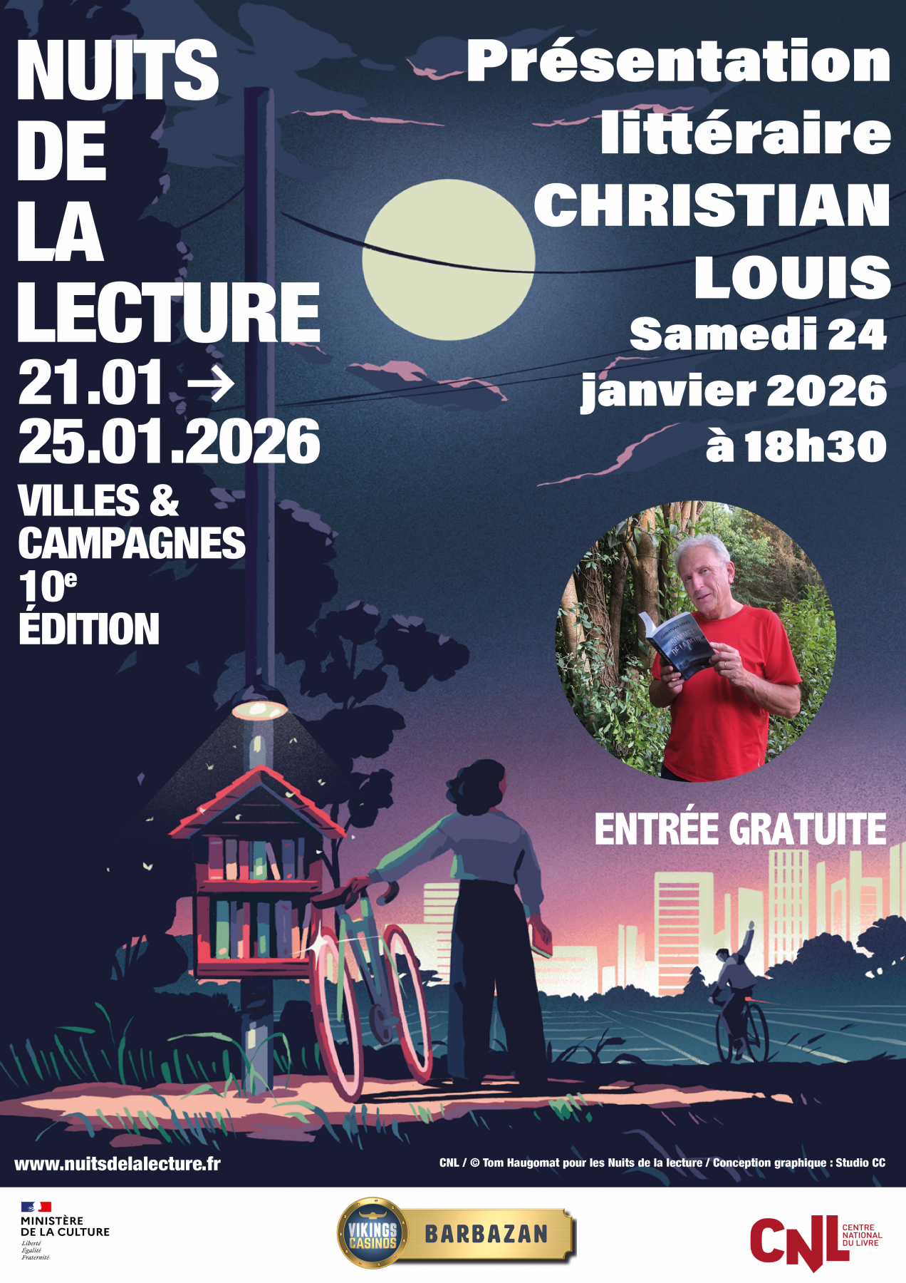 Présentation Littéraire de Mr Christian Louis dans le Cadre des nuits de la Lecture 
