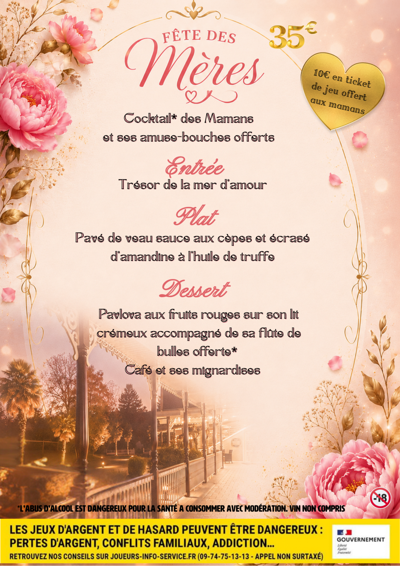Menu fête des mères