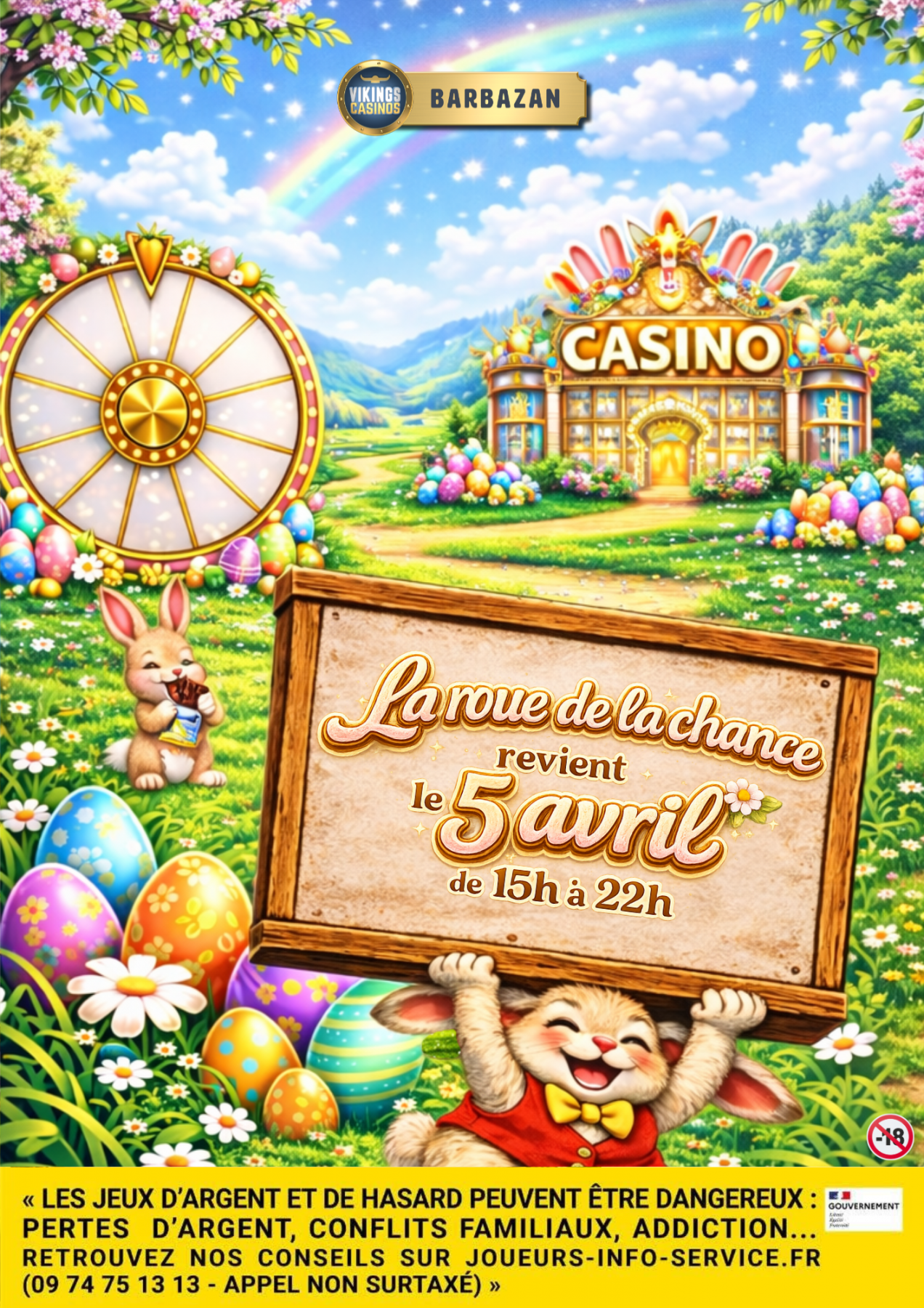 Roue de la chance Pâques 