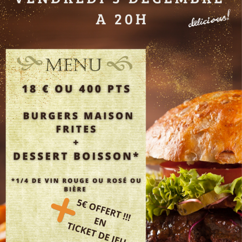 Soirée Burger Frites