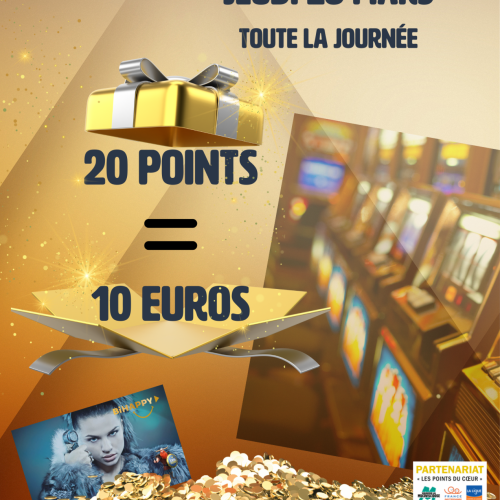20 points cumulés = 10€ OFFERT