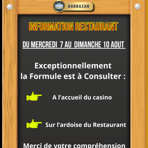 Information restaurant 