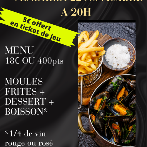 Soirée Moules Frites 