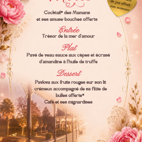 Menu fête des mères