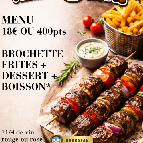 Soirée Brochette de Bœuf au Restaurant 