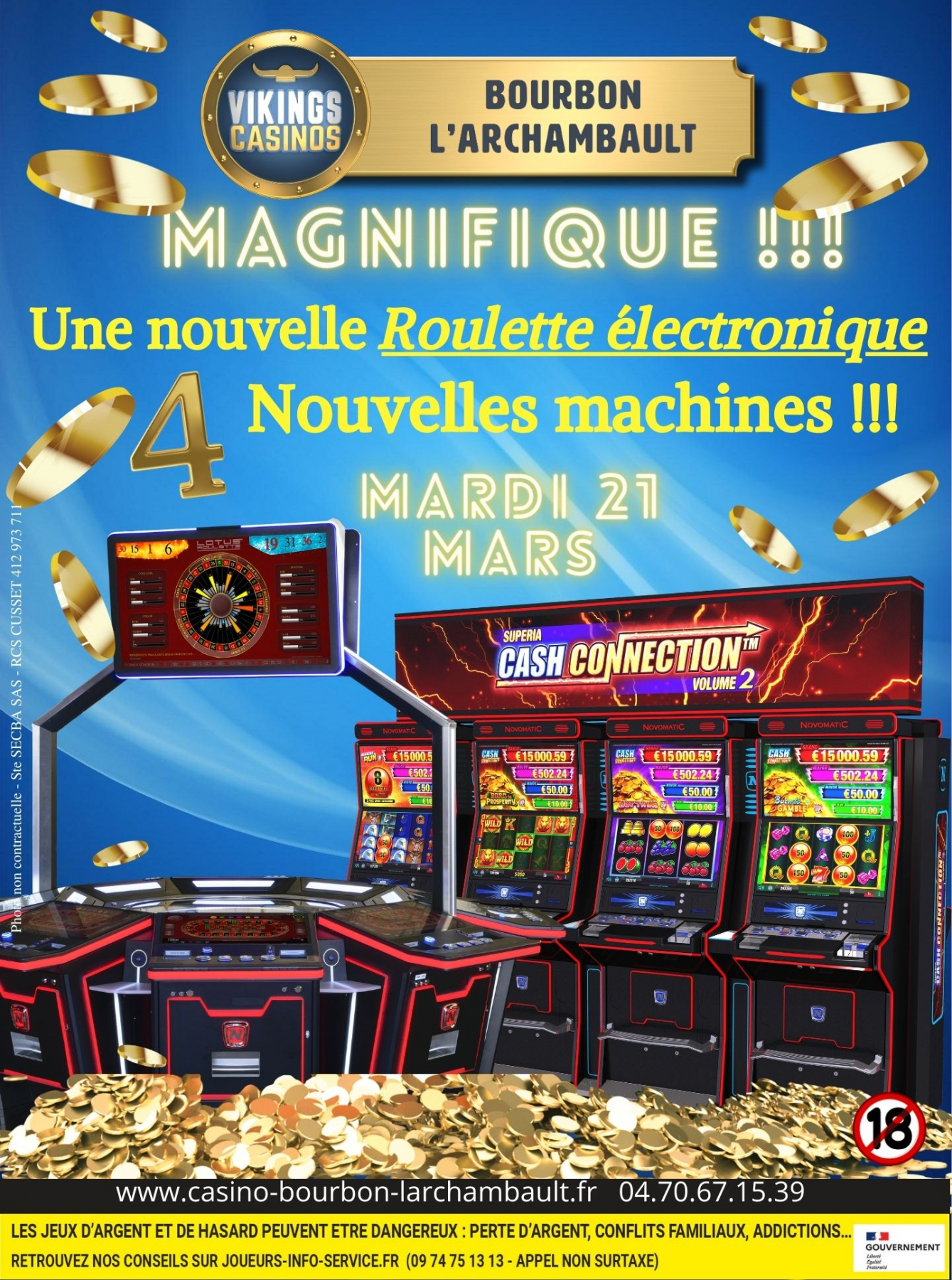 Nouvelle Roulette électronique et nouvelles machines !!!!