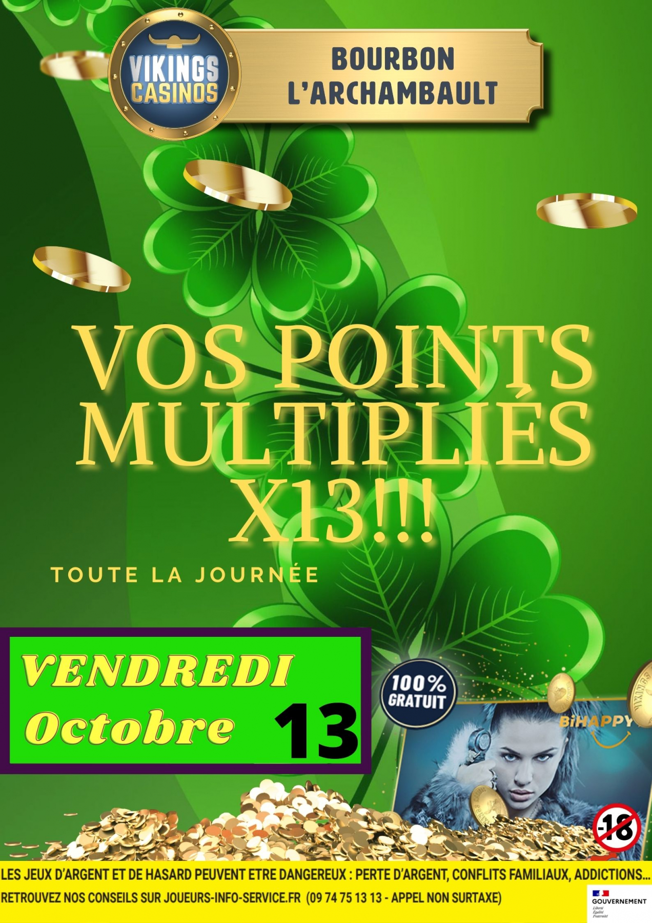 Vos points multipliés X13 !!!