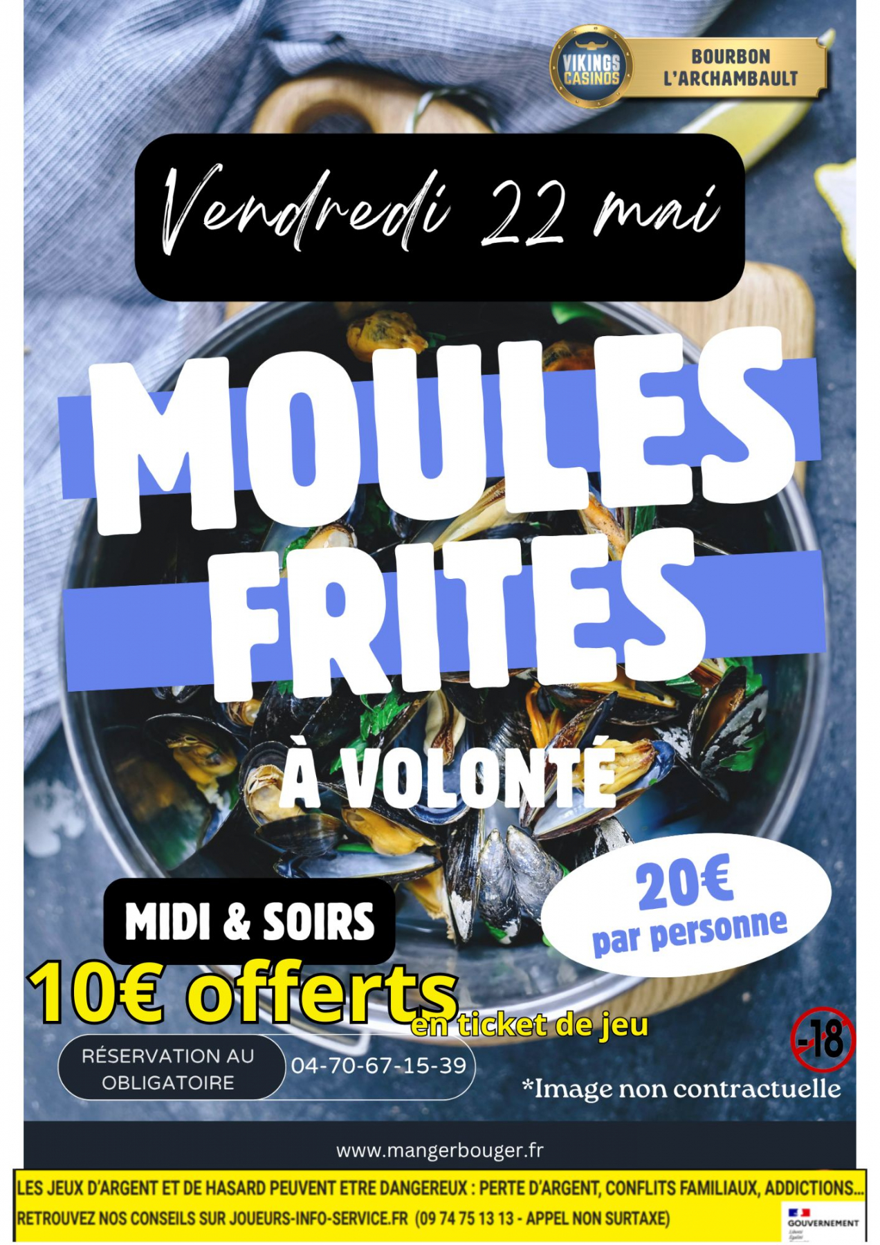 Menu Moules Frites