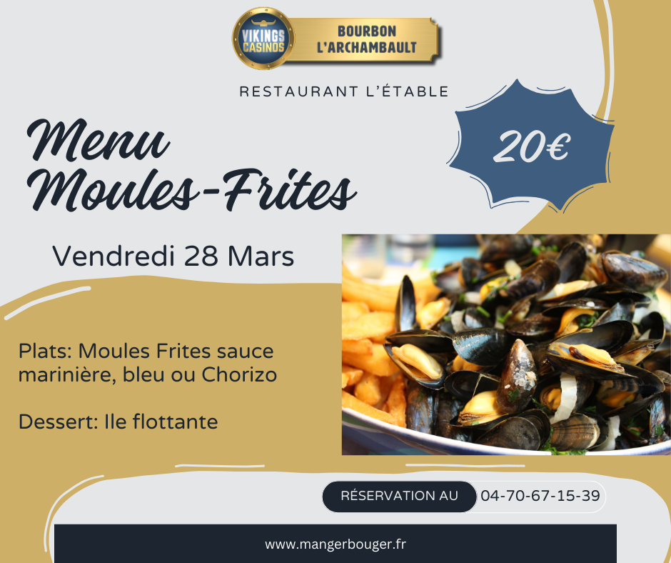 Menu Moule Frites