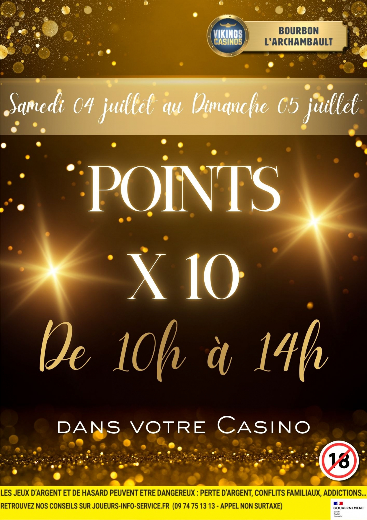 Vos points multipliés X10 !!!