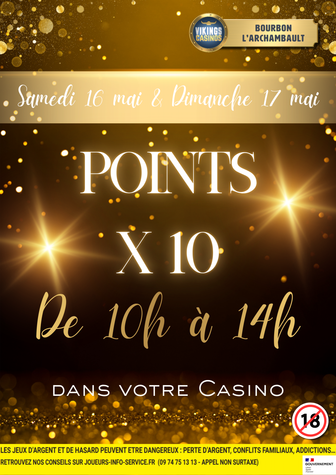 Vos points multipliés X10 !!!