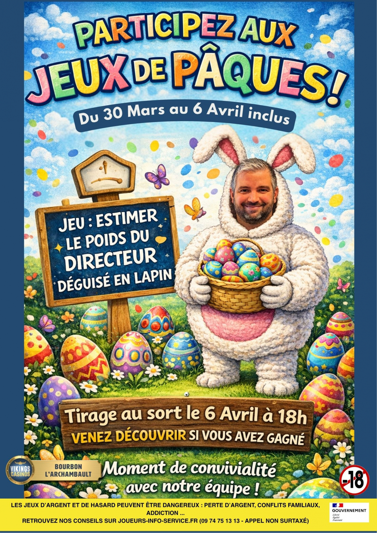 Le poids du lapin de Pâques