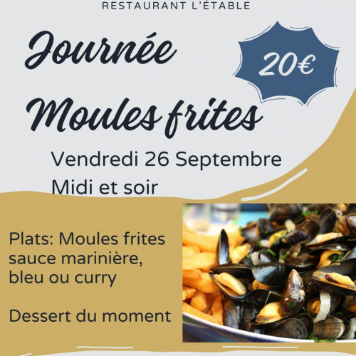 Menu Moules Frites