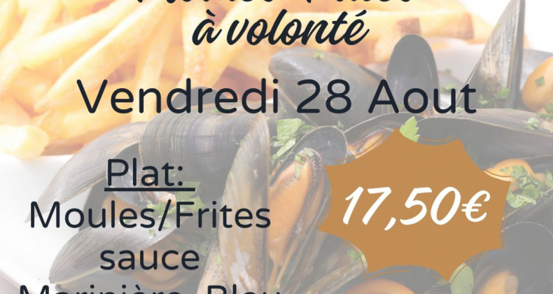 Menu Moules Frites