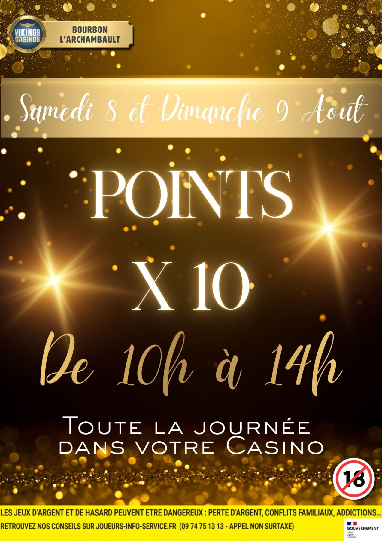 Vos points multipliés X10 !!!