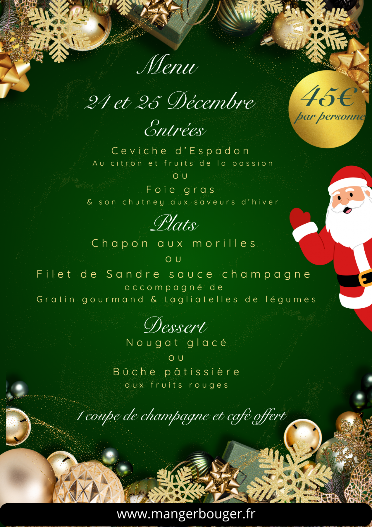 Menu de Noël