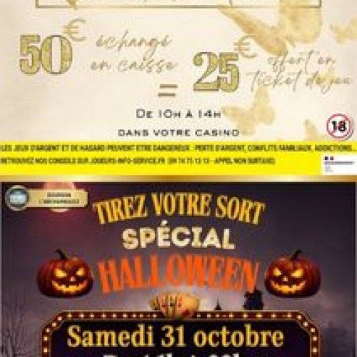 et Tirage au sort Spécial Halloween, De 16h00 à 22h00