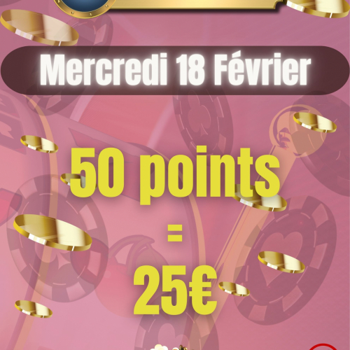 50 points 25€