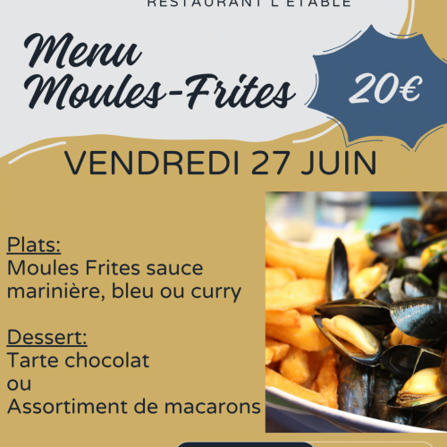 Menu Moules Frites