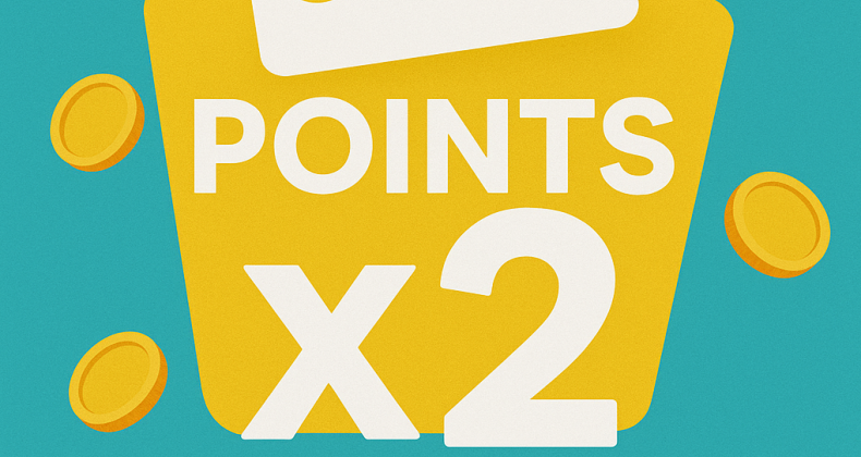 Points Bihappy multipliés par deux
