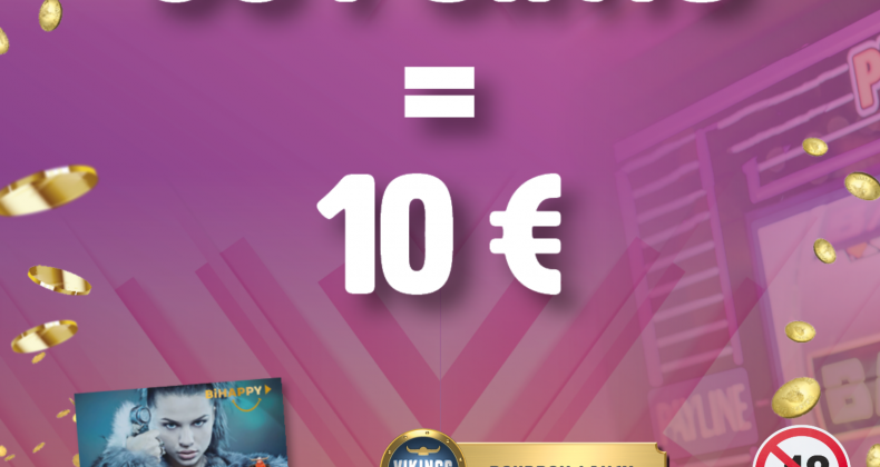 50 points collectés = 10 euros en ticket de jeu